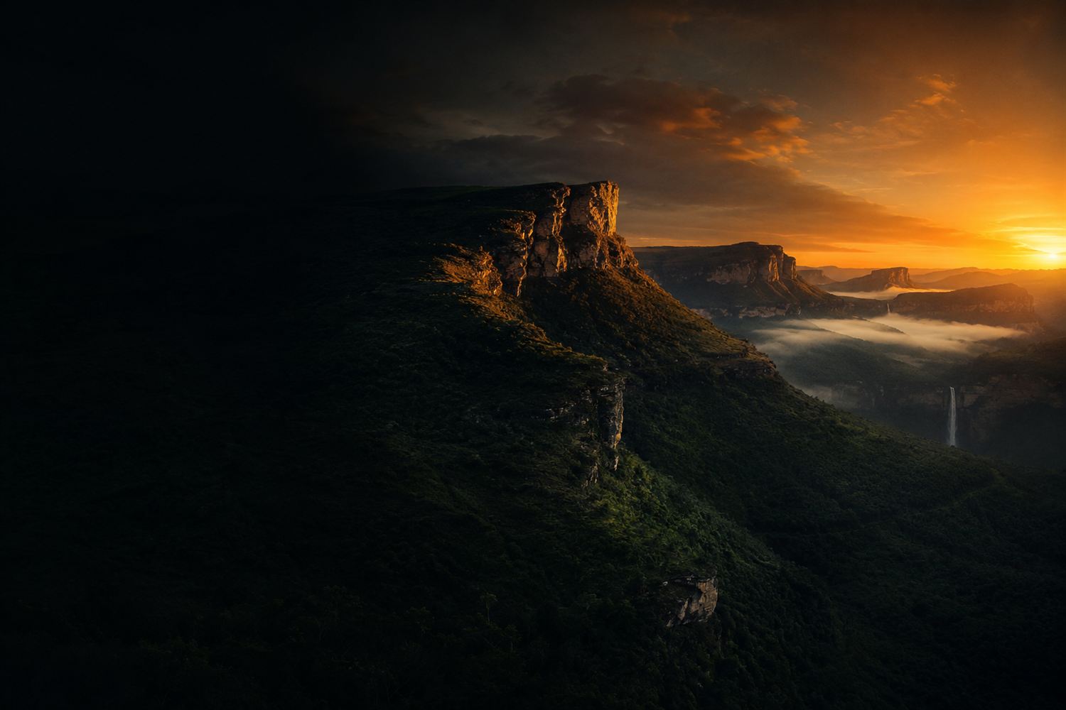 Serra das Almas e Cachoeira Véu de Noiva — território da Base